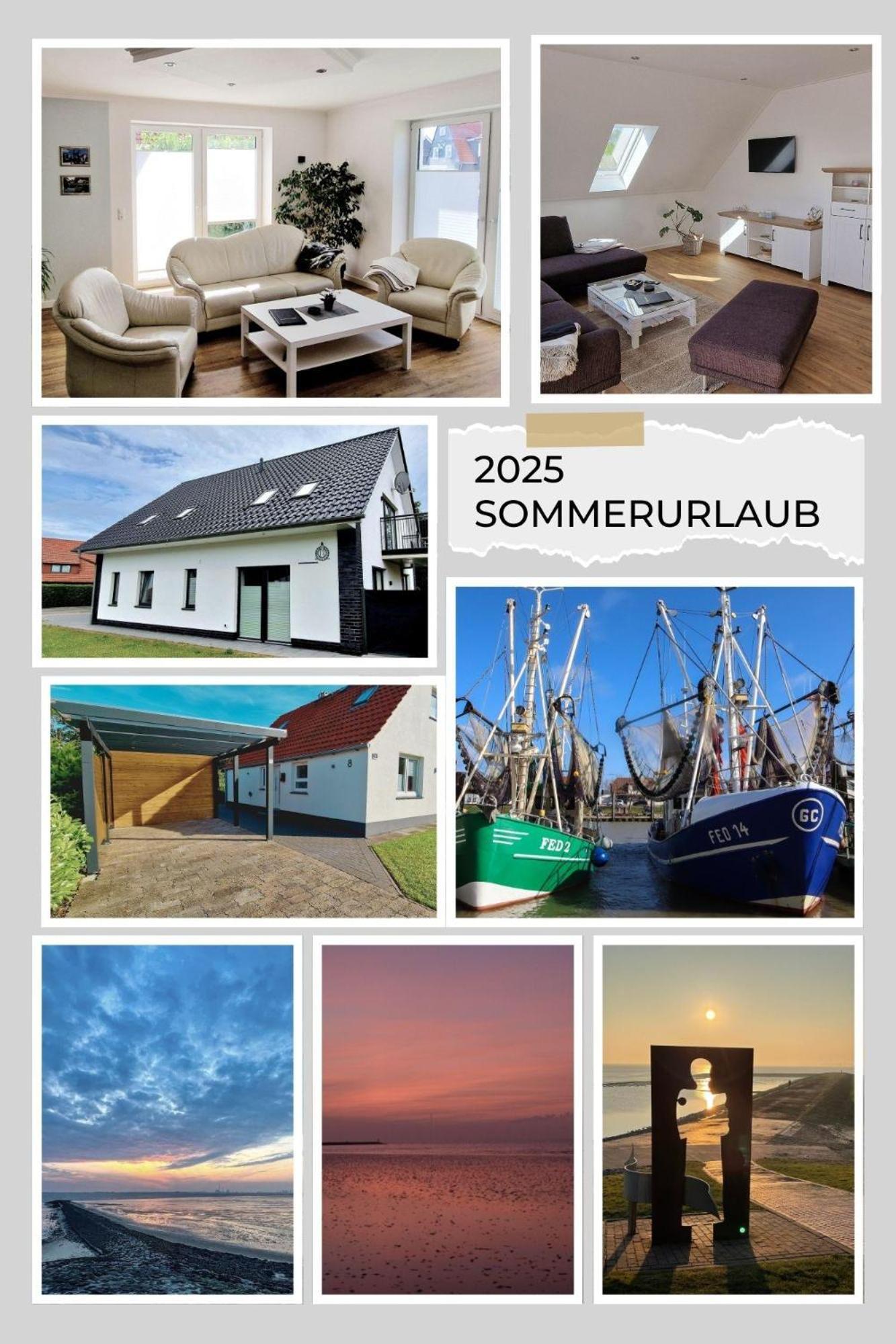 Ferienhaus Strandallee 10A Burhave Buitenkant foto
