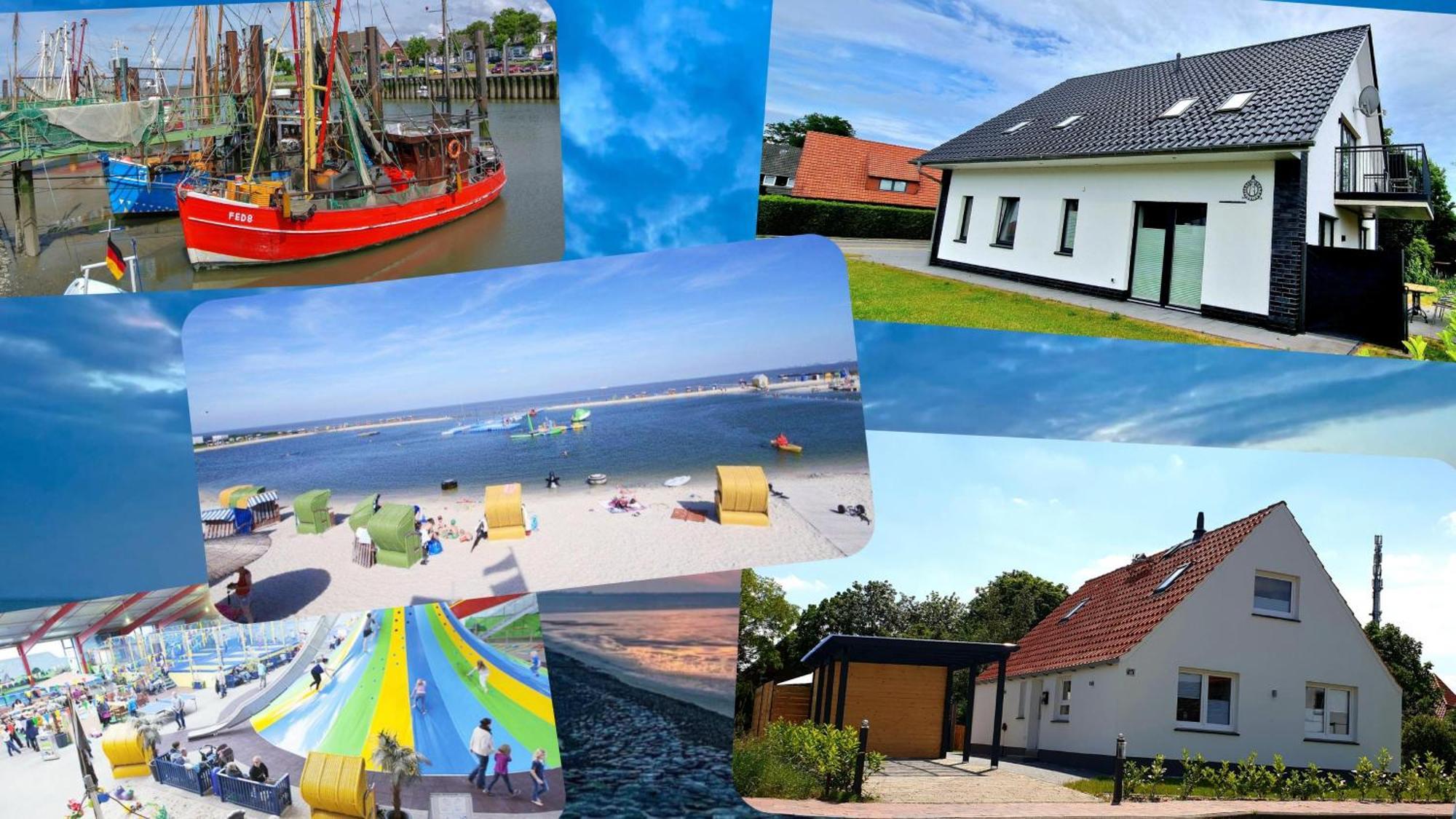 Ferienhaus Strandallee 10A Burhave Buitenkant foto
